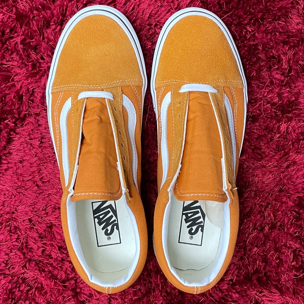 Vans Old Skool Skate Shoes Burnt Orange Gum Sole 9.5 New Board Style - Picture 3 of 5